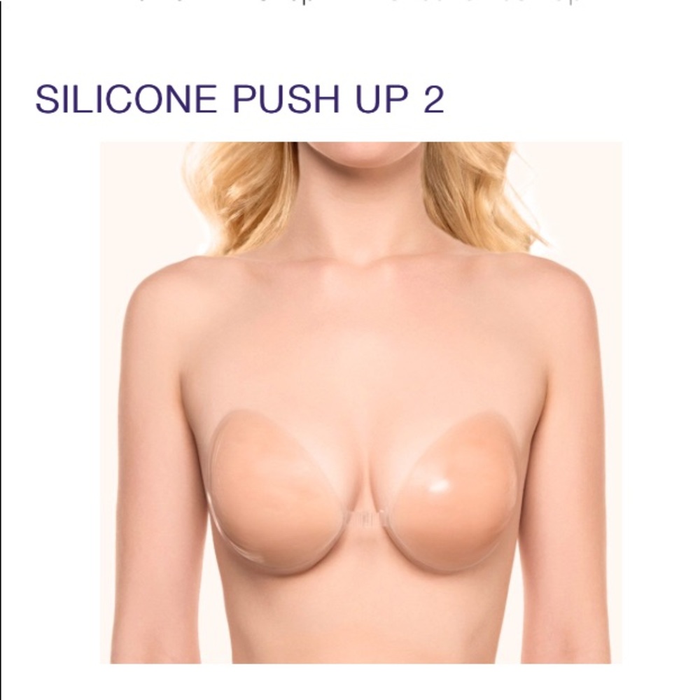 NuBra silicone push-up bra, size A, nude.